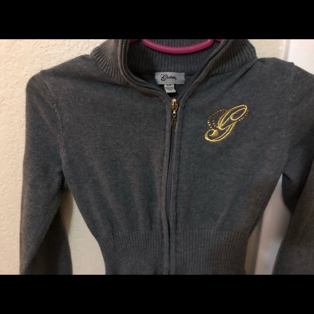 Guess zip up long sleeve